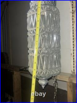 Hollywood Regency Vintage Hanging Swag 2-Light Socket Chain