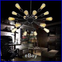 Industrial 18-Lights Vintage Decor Metal Sputnik Chandelier Pendant Hanging Lamp