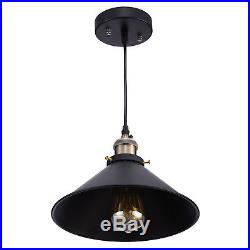 Industrial Vintage Hanging Ceiling Light Semi Pendant Lamp Fixture Flush Mount