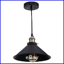 Industrial Vintage Hanging Ceiling Light Semi Pendant Lamp Fixture Flush Mount