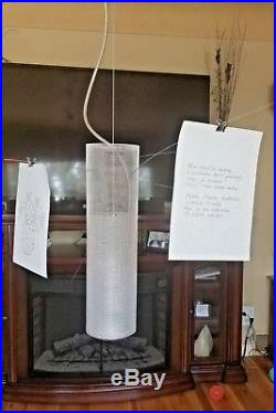 Ingo Maurer Zettel'z 5 Chandelier Hanging Paper Mesh Lamp Germany Vintage