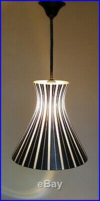 LAMPE SUSPENSION 50's forme DIABOLO VINTAGE MID CENTURY HANGING CEILING LAMP