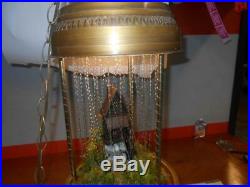 LARGE Oil Rain Lamp OLD MILL Hanging Swag Mineral Vintage Working GREAT