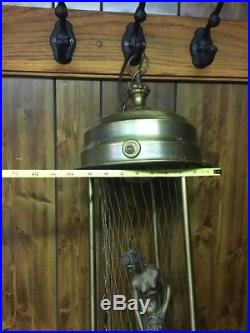 Large Vintage Hanging Mineral Oil Rain Motion Lamp Nude Greek Goddess Lady Works