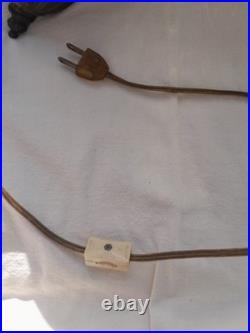 Large Vintage Hanging swag lamp with chain plug in light McM Ornate