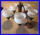 Lavery & Co. Vintage Country Ranch Style Hanging Chandelier Five (5) Lights