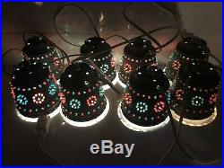 Lawnware Lights Vintage String of 8 RV Patio Tiki Bar Christmas Hanging Lamp MCM