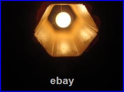 Lucite 1960s Lucite Rock Candy Cylinder swag light
