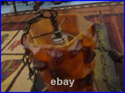 Lucite 1960s Lucite Rock Candy Cylinder swag light
