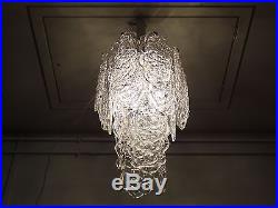 MAZZEGA murano glass vintage chandelier ceiling light hanging lamp