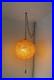 MCM Chunky Lucite Swag Ball Lamp VTG Multicolor Confetti Rock Candy Swirls 14