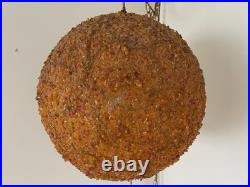 MCM Chunky Lucite Swag Ball Lamp VTG Multicolor Confetti Rock Candy Swirls 14