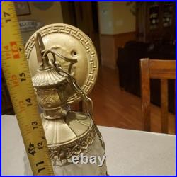 MCM Hollywood Regency Hanging Swag Lamp Vintage Crystal Cut Glass Light TESTED