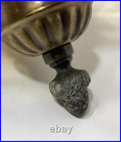 MCM Swag Light Amber Glass Hanging Lamp RETRO 70's VTG Earl Lites