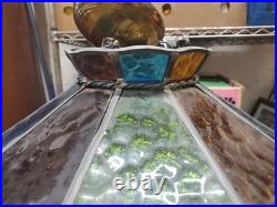 MID-CENTURY MODERN Vintage Acrylic HANGING LAMP Pendant Light SHADE Multi color