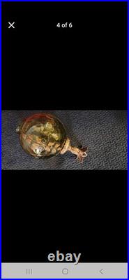 Mid CENTURY MODERN GLASS GLOBE FOR SWAG LAMP