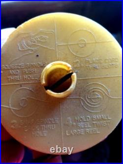 Mid-Century Amber And Black Hanging Swing Lamp (Vintage)