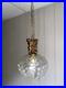 Mid-Century Cherub Crystal Pendant Lamp