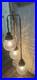 Mid-Century Modern 3-globe triple swag pendant lamp