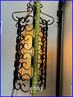 Mid Century Modern Pendant Light Hanging Gothic Lamp Pull Chain Light 25 MCM