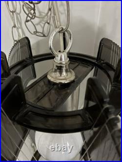 Mid Century Modern Pendant Swag Lamp Sphere Lucite Filament String Secon Style