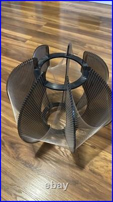 Mid Century Pendant Swag Lamp Lucite Filament String, Paul Secon Shade only