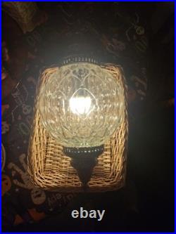 Mid Century Plug In Swag Light