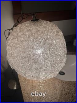 Mid Century Spaghetti MCM Modern Light Hanging Lamp Chandelier 1960's
