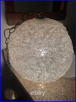 Mid Century Spaghetti MCM Modern Light Hanging Lamp Chandelier 1960's