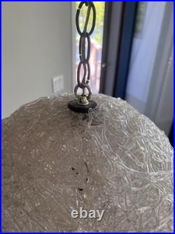 Mid Century Spaghetti MCM Modern Light Hanging Lamp Chandelier 1960's
