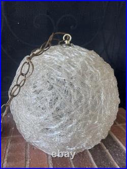 Mid Century Spaghetti MCM Modern Light Hanging Lamp Chandelier 1960's