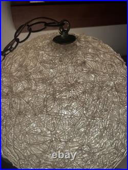 Mid Century Spaghetti MCM Modern Light Hanging Lamp Chandelier 1960's