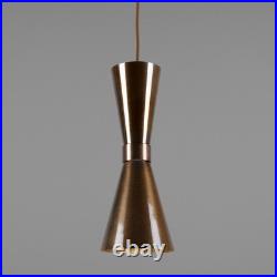 Mid century pendant light fixture vintage antique 100 Brass Hanging Sconce X 1