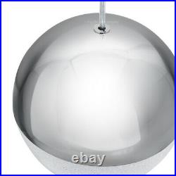 Modern LED CHROME SHIMMER Glass Ball Pendant Shade Hanging Ceiling Globe M0099