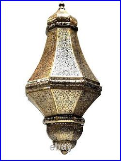 Moroccan Lamp Style Pendant Metal Ceiling Light Hanging Lantern Indoor Outdoor