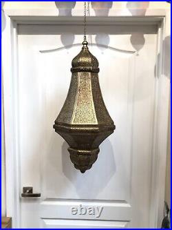 Moroccan Lamp Style Pendant Metal Ceiling Light Hanging Lantern Indoor Outdoor