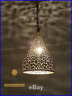 Moroccan Pendant Brass Light Antique Lamp Hanging Vintage Ceiling Chandelier