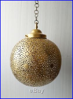 Moroccan Pendant Light Brass Antique Vintage Lamp Hanging Chandelier Ceiling Diy