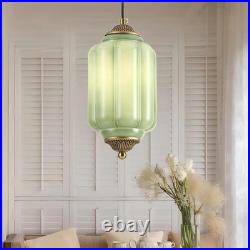 NEW Vintage Green Milk Glass Pendant Light Fixture Ceiling Lamp NEW Vintage Green Milk Glass Pendant Light Fixture Ceiling Lamp