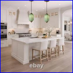 NEW Vintage Green Milk Glass Pendant Light Fixture Ceiling Lamp