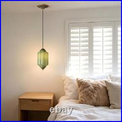 NEW Vintage Green Milk Glass Pendant Light Fixture Ceiling Lamp NEW Vintage Green Milk Glass Pendant Light Fixture Ceiling Lamp