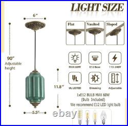 NEW Vintage Green Milk Glass Pendant Light Fixture Ceiling Lamp NEW Vintage Green Milk Glass Pendant Light Fixture Ceiling Lamp