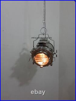 Nautical Industrial Vintage Ceiling Pendant Hanging Light Pendant Chrome Lamp