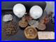 New Vintage 2 Globe Swag Light Lamp Ceiling Wall Fixture Antique Brass 60s 70s