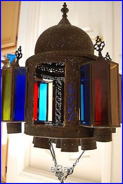 Old Antique Lantern Vintage Oil Kerosene Islamic Hanging Gwtw Lamp Chandelier