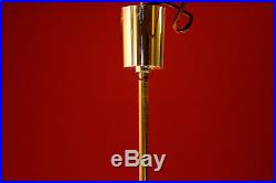 Old Mid-Century Modern Chandelier Pendant Hanging Lamp Gold Milk-Glass Vintage