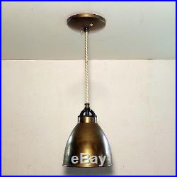 PAIR Vintage Industrial Hanging Pendant Light Lamp Fixture Kitchen Bar Brass