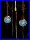Pair of Vintage Glass Pineapple Swag Lamps