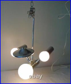 Prestigeline USS Enterprise Star Trek Hanging Light Lamp Fixture Vintage 1960s