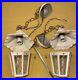 Qty 2 VINTAGE PORCH HANGING LAMP Made In Italy